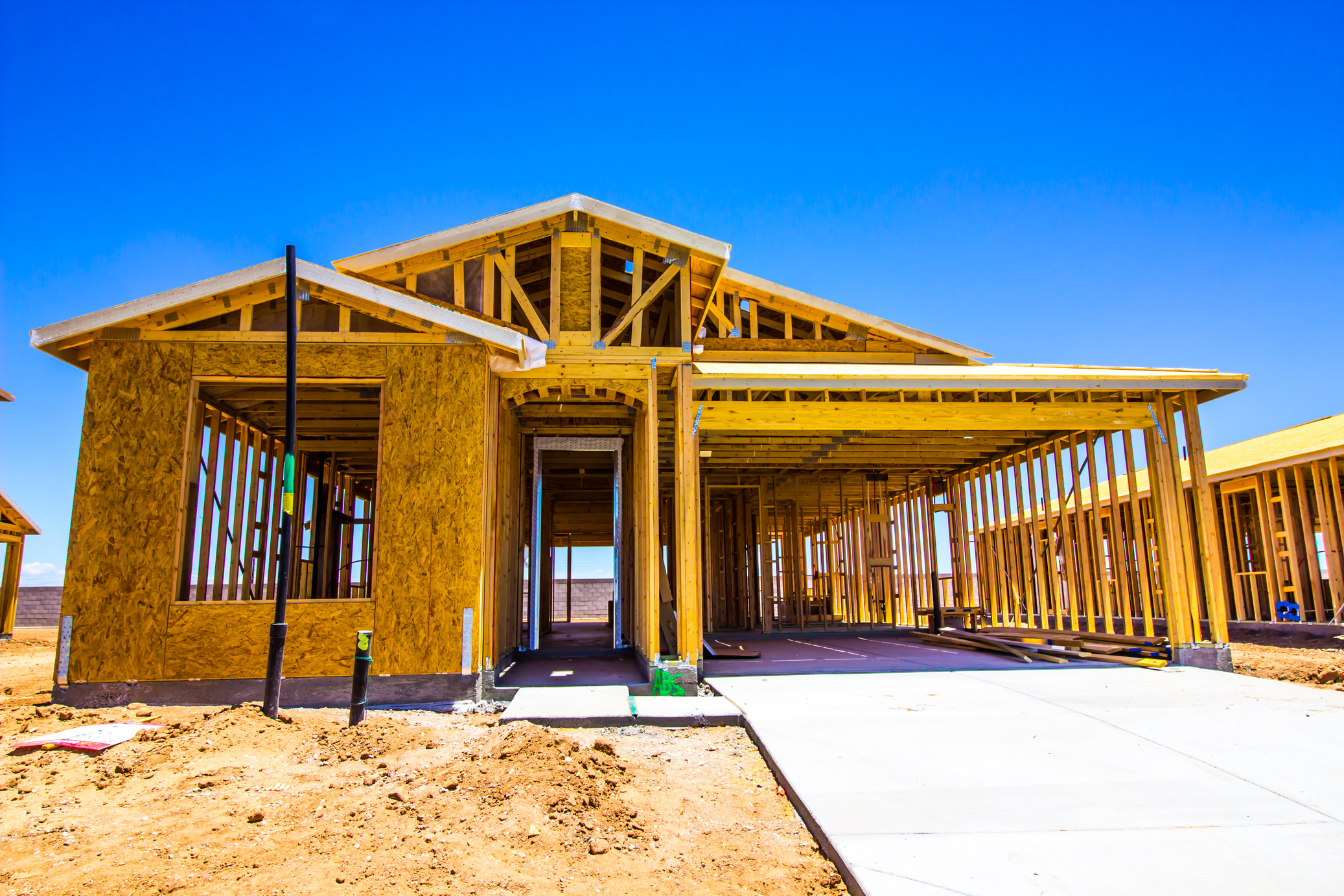 New Construction Of Single Story Home